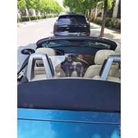 Clear PC Wind Deflector For BMW Z4 E85 Roadster 2003-2007 Anti-Turbulence Roll Bar Mesh Wind Screen Modified PartsClear PC Wind