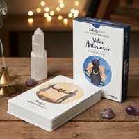 42 Pcs Vidas Anteriores Oracle Cards Spanish Edition, 10.5*7.5cm Past Lives Deck for Karma Soul Healing Double-Sided Embossed
