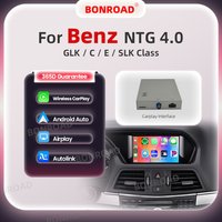 Moduł interfejsu BONROAD Wireless CarPlay Android Auto do Benz GLK E C SLK Class NTG 4.0 z adapterem Bluetooth Mirror Link