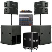 DTL110 Stage Concert Dsp 18 Inch Sub Woofer 10 Inch Active Flight Case Computer Tuning Professional Passive Line Array Speakers