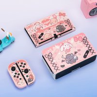 GeekShare Rabbit Protective Case for Nintendo Switch / Switch Oled Dock Cover Dust Cover Kits NS Accessories Gothic Bunny Series