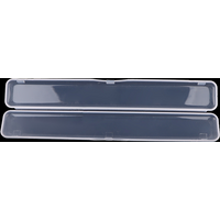1pcs Simple Transparent Disposable Nail File Organiser Storage Box Plastic Cotton Swab Organizer Storage Box Jewelry Accessory