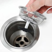 Stainless Steel Sink Filter Mesh Disposable Filter Bags Multipurpose Strainers For Kitchen Sink Bathroom Floor Drain Hair Waste