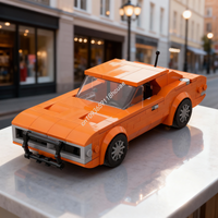 256pcs MOC The General Lee Dukes Hazzard City Model Building Blocks Toys Architecture Christmas Gifts Assemble DIY Idea Creative