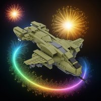 432PCS MOC Game Series Halo Unsc Pelican Model Collectible Display DIY Creative Building Blocks Home Decor Gift Set Display Gift