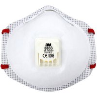 3M 8833 FFP3 Dust Mask with Valve N100 head Mounted Dust Mask Anti Radioactive Particle Mask