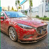 Car Styling For Mazda 3 2014-2018 Front Bumper Lip Protector Plate Cover Trim Decoration Auto Accessories