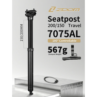 AliExpress Zoom MTB Dropper Seatpost 30.9/31.6 Internal Routing Seat Tubes 150/200mm Travel 180 Adjustable Controller Winter Cycling Accessories