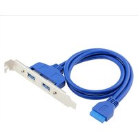USB3.0 to 20PIN Back Panel for PC Computer Motherboard with Cable 50CM Converter USB Extend Cable Adapter for Desktop