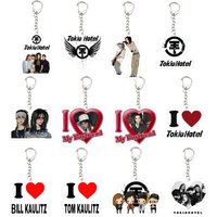 Acrylic Tokio Hotel Keyring Chains Popular Singer Bill Tom Kaulitz KeyChain Pendant KeyRing for Accessories Bag Fans Gifts