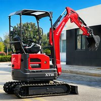 Mini Excavator 2 Ton Escavator Crawler Small Excavator Kubota Engine Diesel Engine Compact 1800KG Mini Digger Bagger Customized