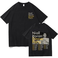 Men Women Harajuku Hip Hop Street T-shirt Niall Horan Dinner Party UK & Europe 2026 Live on Tour T Shirts Casual Cotton Y2K Tee
