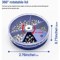 205PCS Removable Split Sinker Set Fishing Weights Egg Weight Sinkers for Angling Tackle Split Sinkers Fishing Accessory