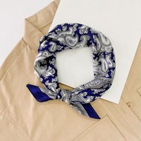 Silk Scarf For Bag Lady Neck Tie 100% Silk Scarf Luxury Brand Print Flower Stripe Plaid Dot Bandana Hair Tie Handkerchief Gifts