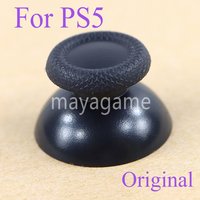 2pcs Original for PS5 Black Rocker Cap Joystick 3D Button Key Cover Game Controller Grip Accessories