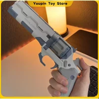 3D-Gedruckter Sci-Fi Revolver Requisit Futuristischer Cyber-Stil Cosplay-Accessoire, Schreibtisch-Dekoration Sammlermodell für Spiele, Spielzeug und Geschenke