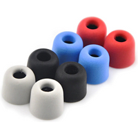 Wooeasy 4 Pairs 5mm T400 Noise Isolating Memory Foam Eartips In Ear Earphone Accessories for KZ ZSN Pro EDX ZST KBEAR Headphone