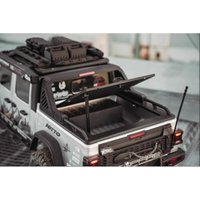 Rear Flat Cover Set & Multi-Functional Roll Cage for 1/7 RLAARLO JK07 Pro RC Crawler, Openable Rear Flat Bar, Upgrade Parts