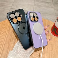 For Xiaomi 17T 15T Pro Magnetic Case Luxury electroplated frosted acrylic Cover for MI 17t Pro Shockproof for Magsafe Funda
