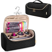 Travel Case Compatible for Dyson Airwrap Multi-Styler All Models and Attachments, Portable Storage Bag with Hanging Hook Black