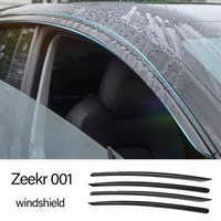 For ZEEKR 001 Window Rain Eyebrow Weathershield Window Visor Sun Visor Shade Cover Clear Vision Deflector Guard Window Deflector