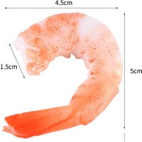 Simulation Shrimp Tail PVC Artificial Seafood Model Fake Shrimp Restaurant Delicious Cuisine Display Props Ornaments Party Decor