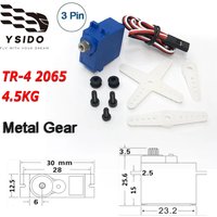 YSIDO TR-4 2065 RC Cars Parts Micro Digital Servo Metal Gear Mini 4.5KG High Torgue WaterProof for Traxxas TRX4 1/10 TRX4M 1/18