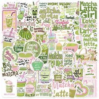 50/100PCS Matcha Girl Aesthetic Doodle Stickers, Cartoon Kawaii Decals for Phone Stationery Scooter Guitar Notebook
