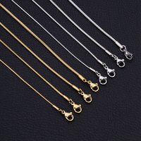 HIYEE Stainless Steel Snake Chain Necklace Chains for DIY for Women Jewelry Making Findings Pendants Lobster Clasps Wholesale