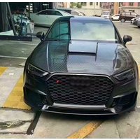 OEM Carbon Fiber Fibre Front Engine Bonnet Hood for Audi A3 B8 2013-2019,100% tested well