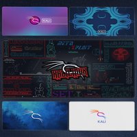 K-Kali Linux Mouse Pad Gaming Laptop Big Mousepad Office Computer Mouse Mat Natural Rubber Anti-Slipn Portable Notebook Mausepad
