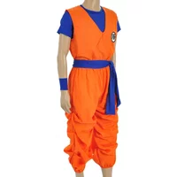 Son Goku Cosplay Costume Kakarotto Suits Men Adult Orange Outfits Halloween Gifts