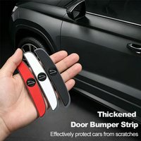 4Pcs Car Rubber Anti Collision Strip Car Door Rearview Mirror Protector Stickers For Jaguar XE XF XJ XKR XEL XFL XK XJL XJ6 XJS