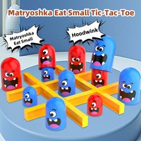 KNYYSECQ Tic Tac Toe Game Children's Well Chess Boys' Intelligence Parent Child Interaction Fun Game Condom Big Eating Small