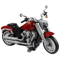 AliExpress NONE 1023PCS Harleyes Fat Boy MOC DIY Motorcycle Building Set, Classic Cruiser Model, Collector’s Gift For Bike Enthusiasts