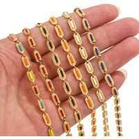 1m/lot Stainless Steel Enamel Chains For Jewelry Making DIY Necklace Bracelet Making Findings Jewelry Chains Bulk Accessories