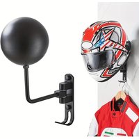 AliExpress Motorcycle Helmet Rack Wall Mount Helmet Holder 180° Rotation Helmet Hanger With Hooks For Coats Caps Bike Baseball Rugby Helme