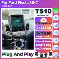 Autoradio Android 16 pour Ford Fiesta MK7 2008 2009 2010 2011-2019, unité centrale multimédia, autoradio, GPS, navigation, Wifi 5G