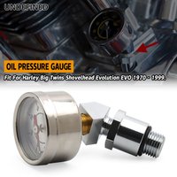 Oil Pressure Gauge Kit For Harley Chopper Custom 0-60 psi 1/8 NPT Universal Tester Monitoring System Oil Press Gauge Liquid