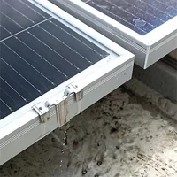 30/35/40mm Stainless Steel Solar Panel Photovoltaic Water Guide Clip 10/30/60pcs Panel Cleaning Component Deflector Mud Drain