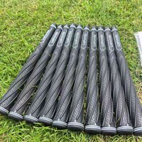 Golf Club Grips for Men and Women, Suitable for Iron and Wood Clubs, Universal Grip for Swing, Tpe Material, Black Handle, Golf Accessories with Double-Sided Tape