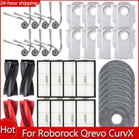 For Roborock Saros 20 / S10 MaxV Slim Accessories Filter Main Side Brush Mop Dust Bag For Qrevo CurvX, Qrevo EdgeT Spare Parts