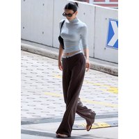 Spicy Girl American Style Mid-Sleeve T-Shirt Low Waist Straight Leg Pants Casual Loose Fit Spring Fashion Set Women's Clothing