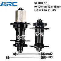 ARC NEW MT001FS/003RS MTB Hub 32 Holes 6 Sealed Bearings 9x100mm 10x135mm Bike Bicycle Hub For Hyper Glide 8 9 10 11 12 Speed