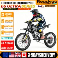 AliExpress Readygo E6 Ultra Electric Bike 6000W Peak Electric Dirt Bike 60V30AH Battery 100kmSpeed 80Kmh Mountain Electric Motorcycle adult