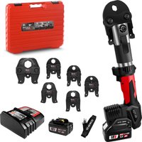 HZT-50 Rechargeable Battery Powered Hydraulic Electric Pipe Crimping Tool Plumbing Copper Pipe Pex Pipe Crimping Tool Set