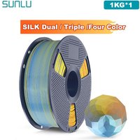 SUNLU 1KG SILK /Dual / Triple /Four Color 3D Printer Filament 1.75mm 1000g Spool (2.2lbs) Neatly Filament Fit Most FDM Printer