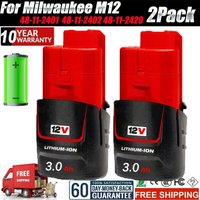 3000 mAh Akku für Milwaukee M12 Lithium M12B2 M12 XC 48-11-2430 48-11- 241148 -11-2401 MIL-12A-LI Werkzeugbatterien