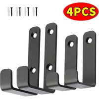 Wall Mounted Coat Rack Hooks With Screws Heavy-Duty Hanging For Kitchen Bathroom Towel Storage Rack Black Metal Clothes Hanger