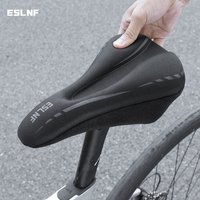 ESLNF Bicycle Seat Cover - Thickened Silicone Shock Absorption Soft Seat Cover for Mountain & Road Bikes - Soft Cushion Seat